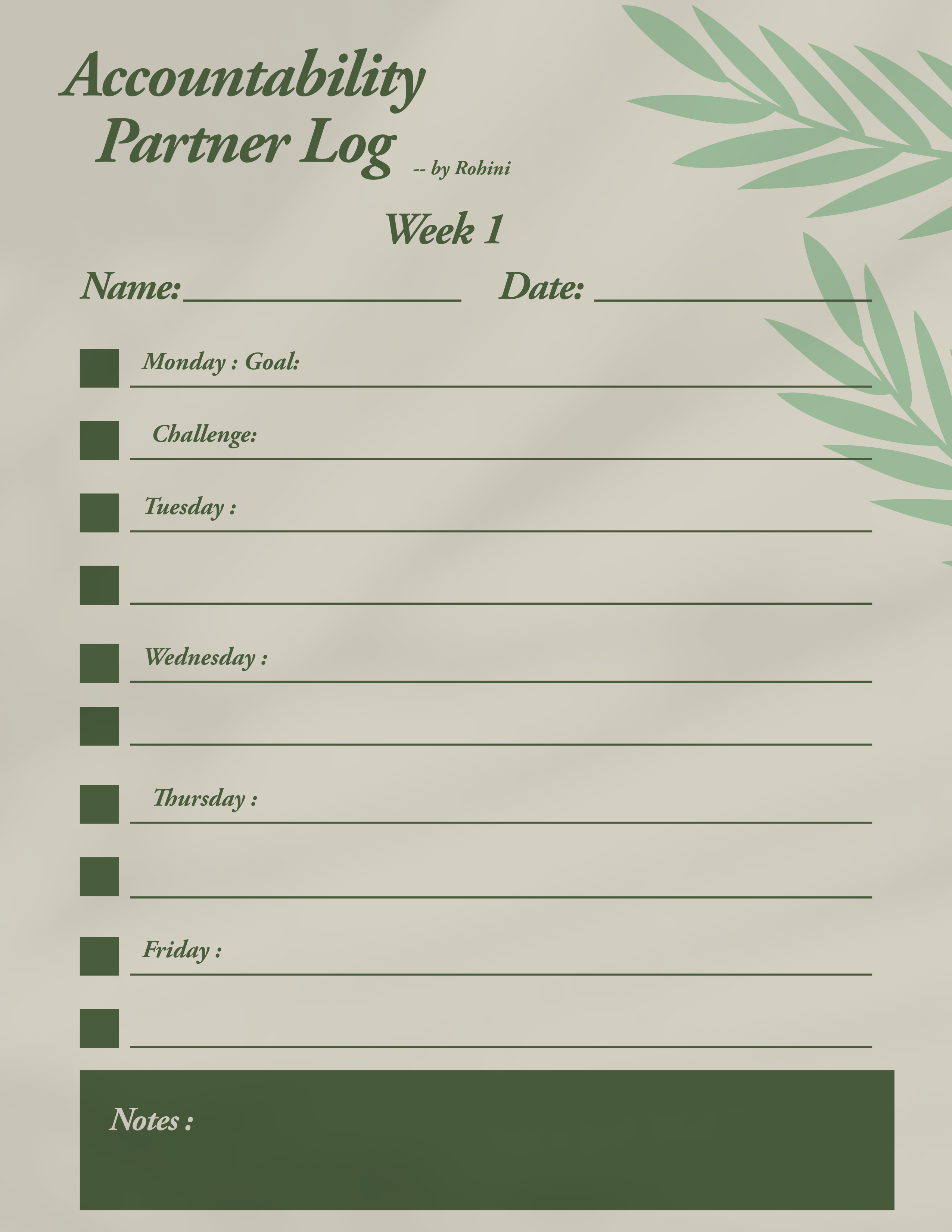 Brand Kits / Planner Templates sample preview